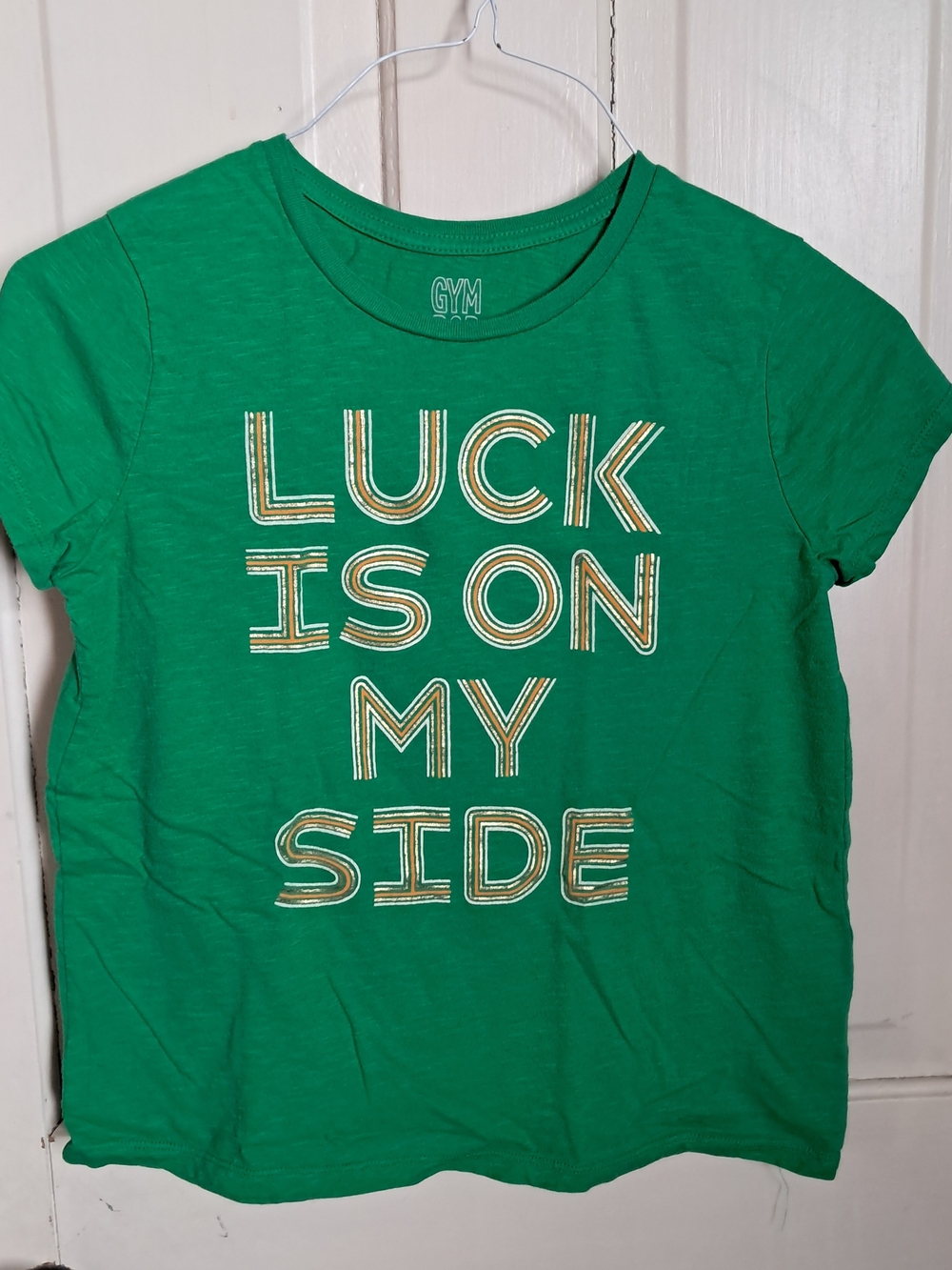 Gymboree Green 'Luck Is On My Side' Graphic Short Sleeve Tee
